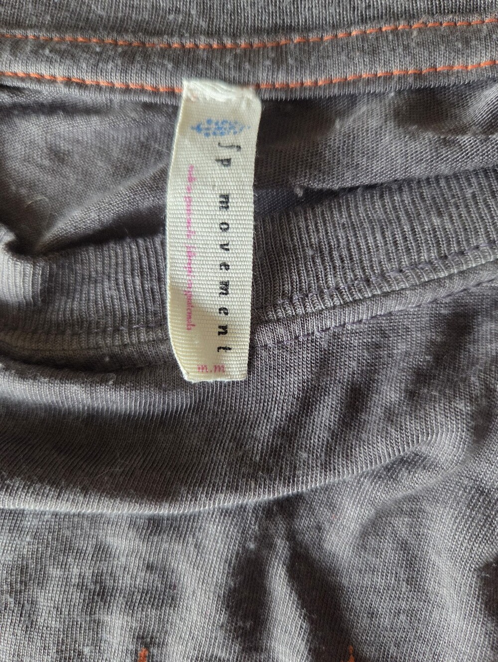FP Movement Free People Can't Stop Won't Stop Graphic Tee Charcoal Gray Size M - Picture 4 of 9